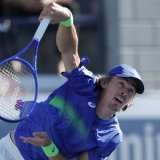 Alex De Minaur se dressera sur la route de Leandro Riedi lundi à New York KEYSTONE/EPA/JOHN G. MABANGLO